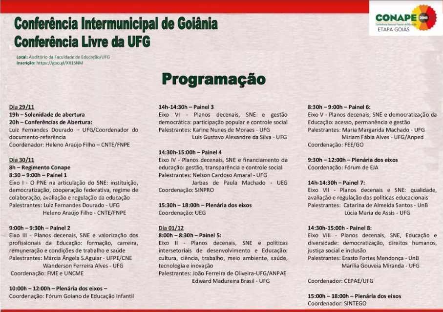 28.11.2017 Conape programação