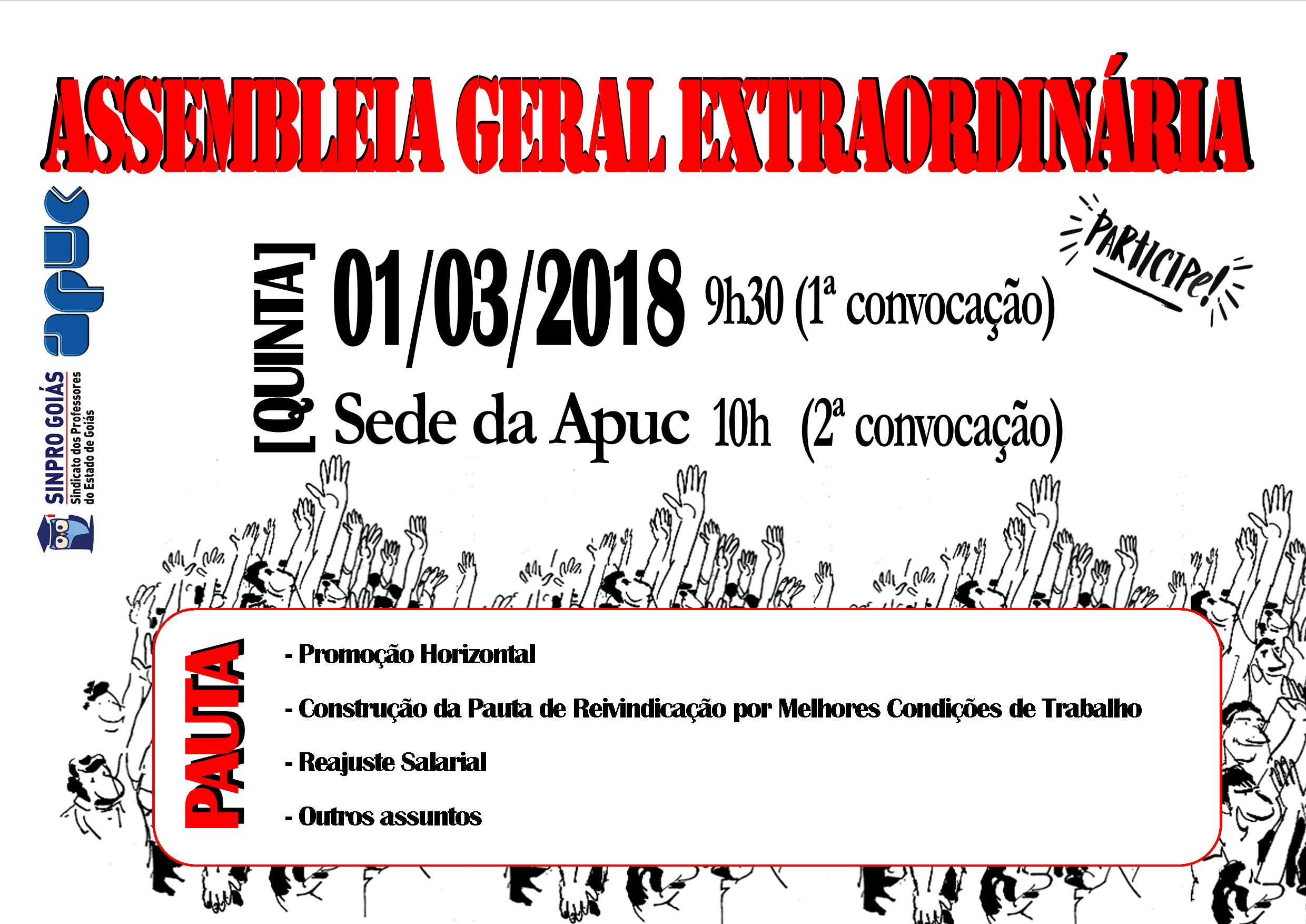 22.01.2018 Assembleia Geral Sinpro Apuc