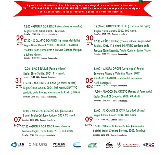 23.10.2018 Filmes italianos no Cine UFG