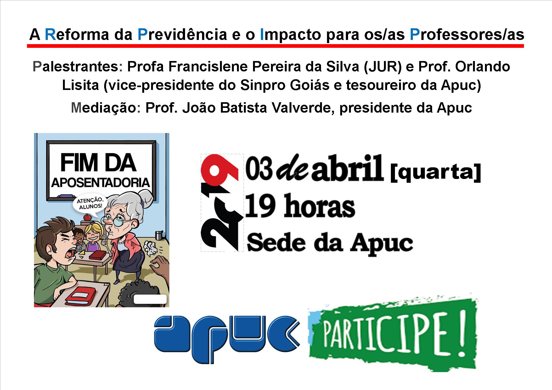 22.03.2019 cartaz palestra previdencia impacto docente