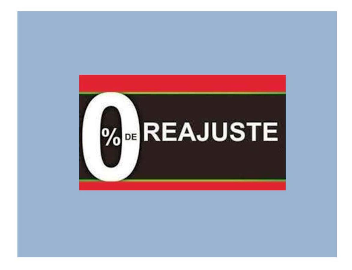 14.05.2019 Zero de Reajuste