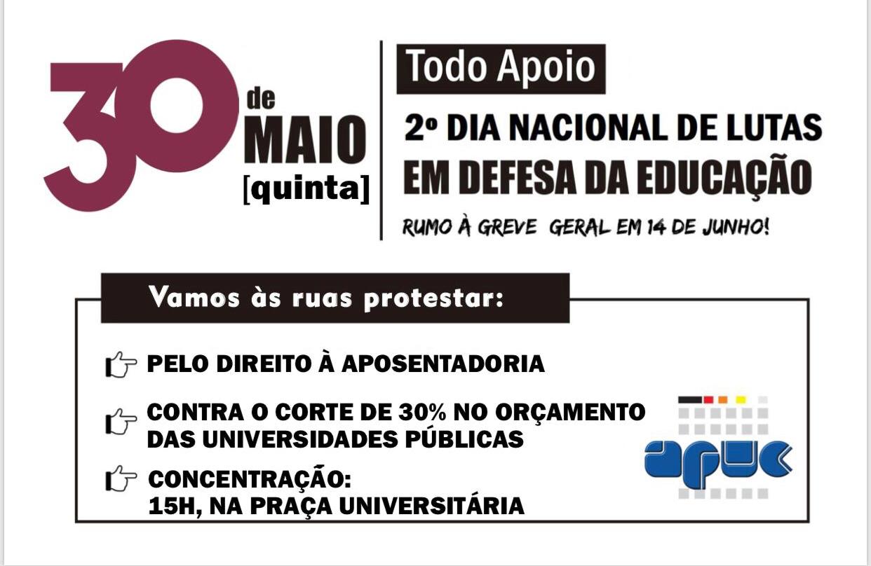 29.05.2019 mobilizacao 30 maio