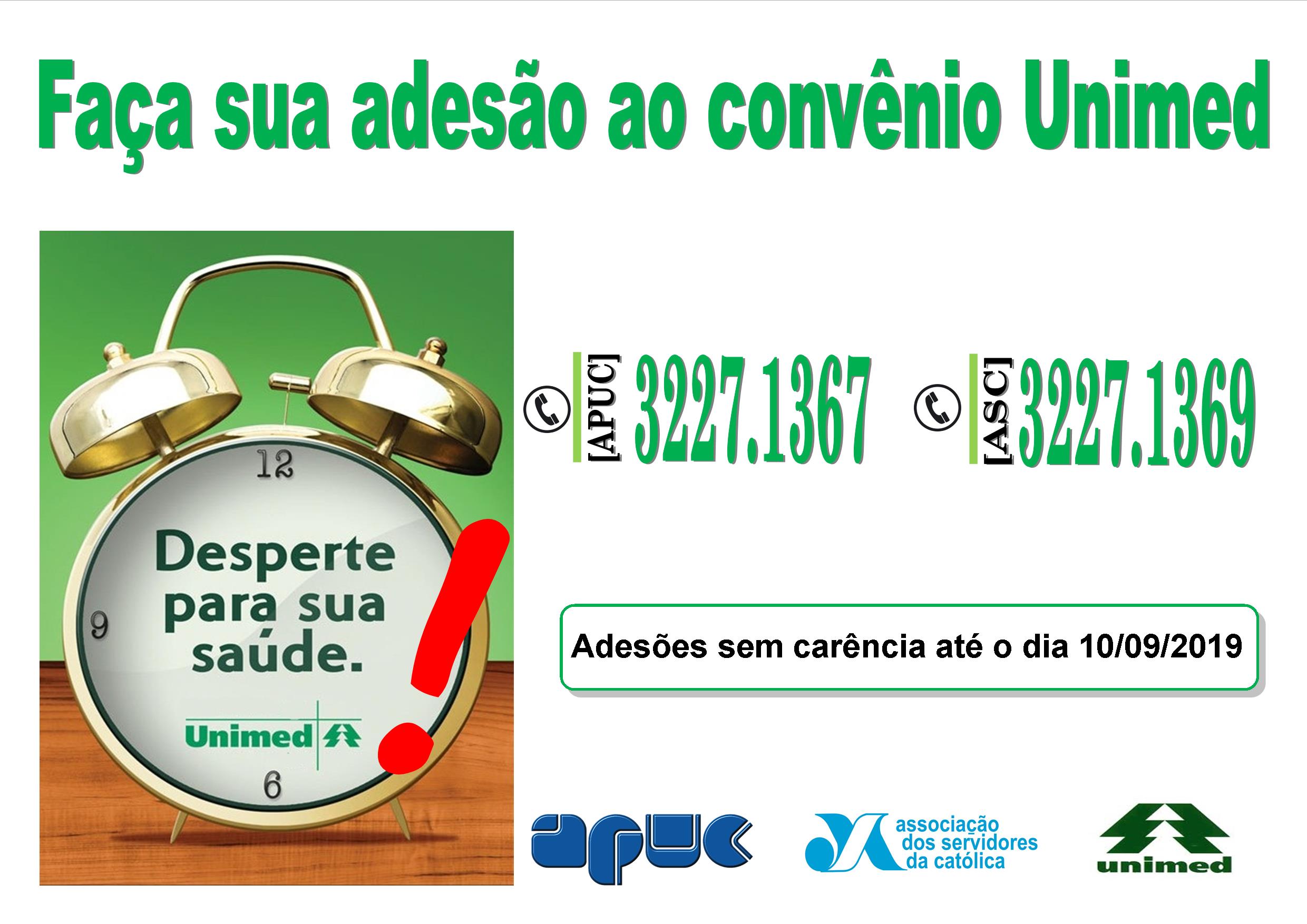 15.08.2019 Cartaz novas adesões unimed apuc asc