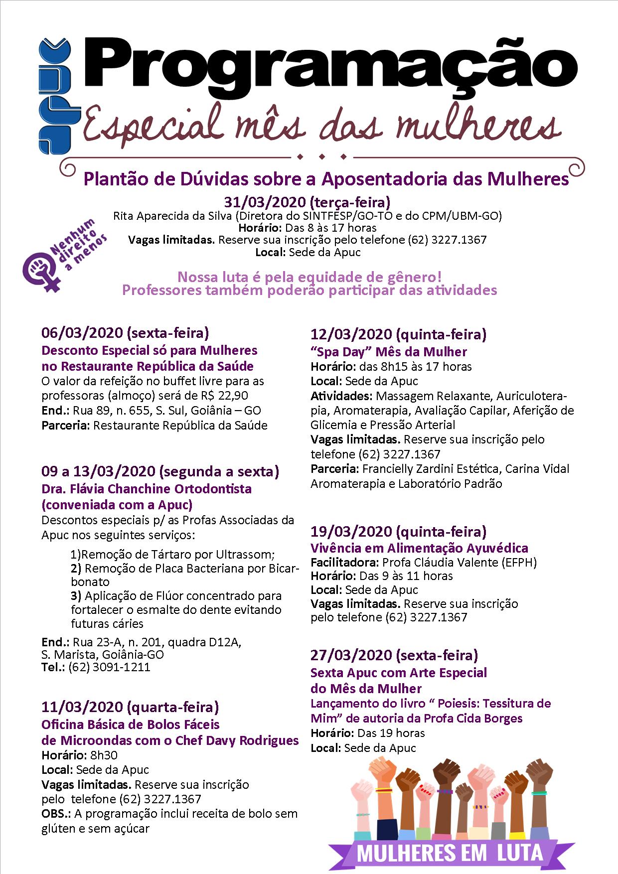 02.03.2020 cartaz mes da mulher