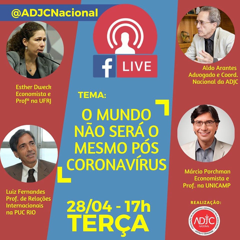 27.04.2020 Live O que será o mundo apos COVID 19 ADJC