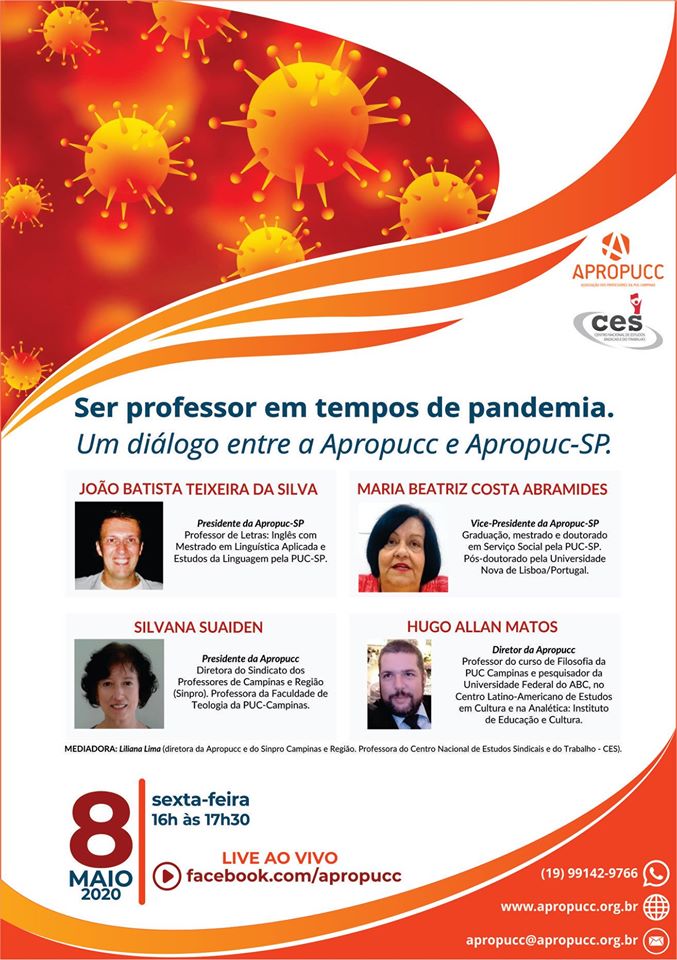 04.05.2020 Live Apropuc e Apropucc Ser Professor em Tempos de Pandemia