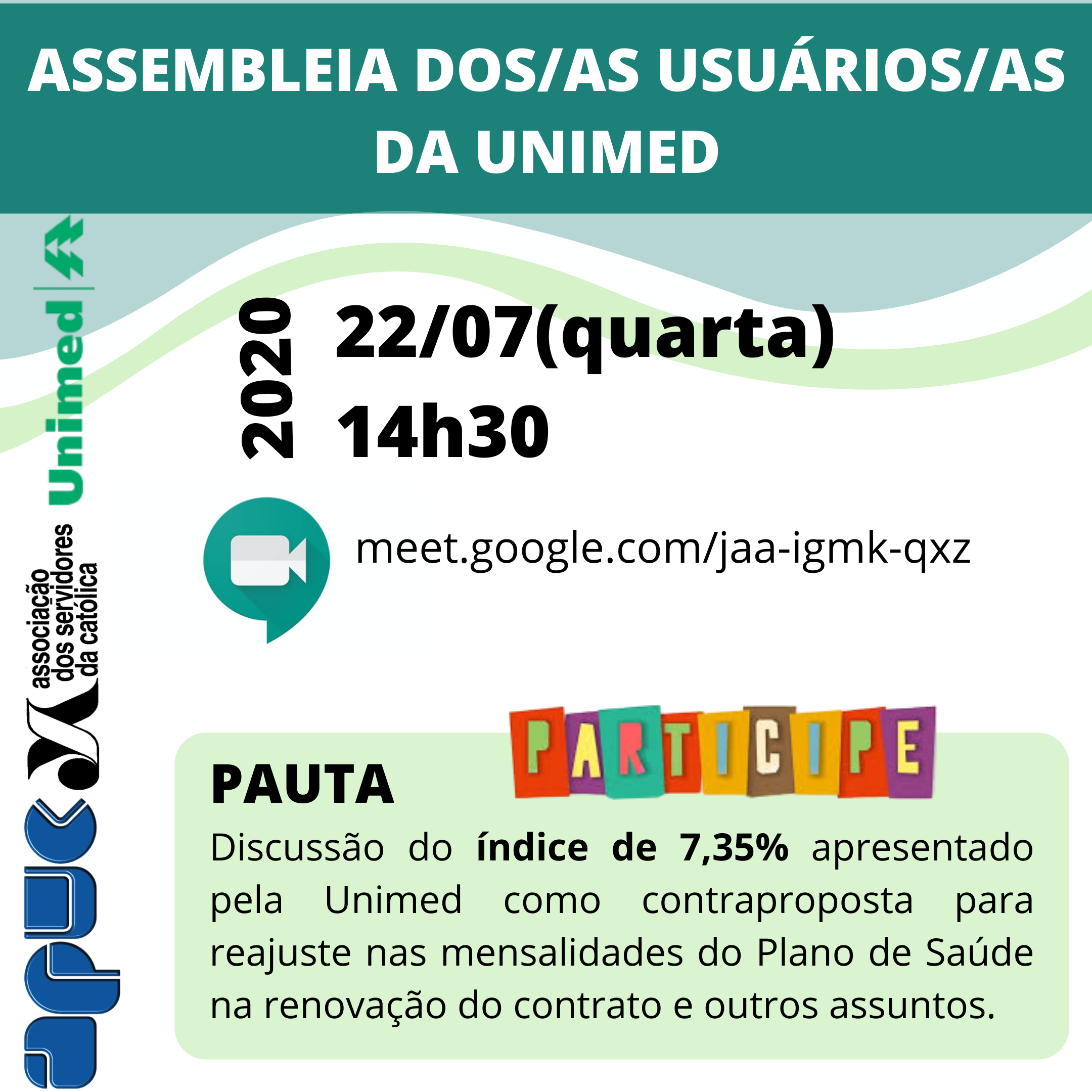 20.07.2020 ASSEMBLEIA DOS AS USUÁRIOS AS DA UNIMED copy