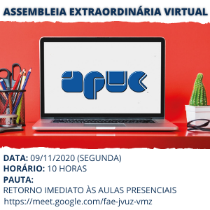 06.11.2020 IMAGEM ASSEMBLEIA EXTRAORDINÁRIA VIRTUAL