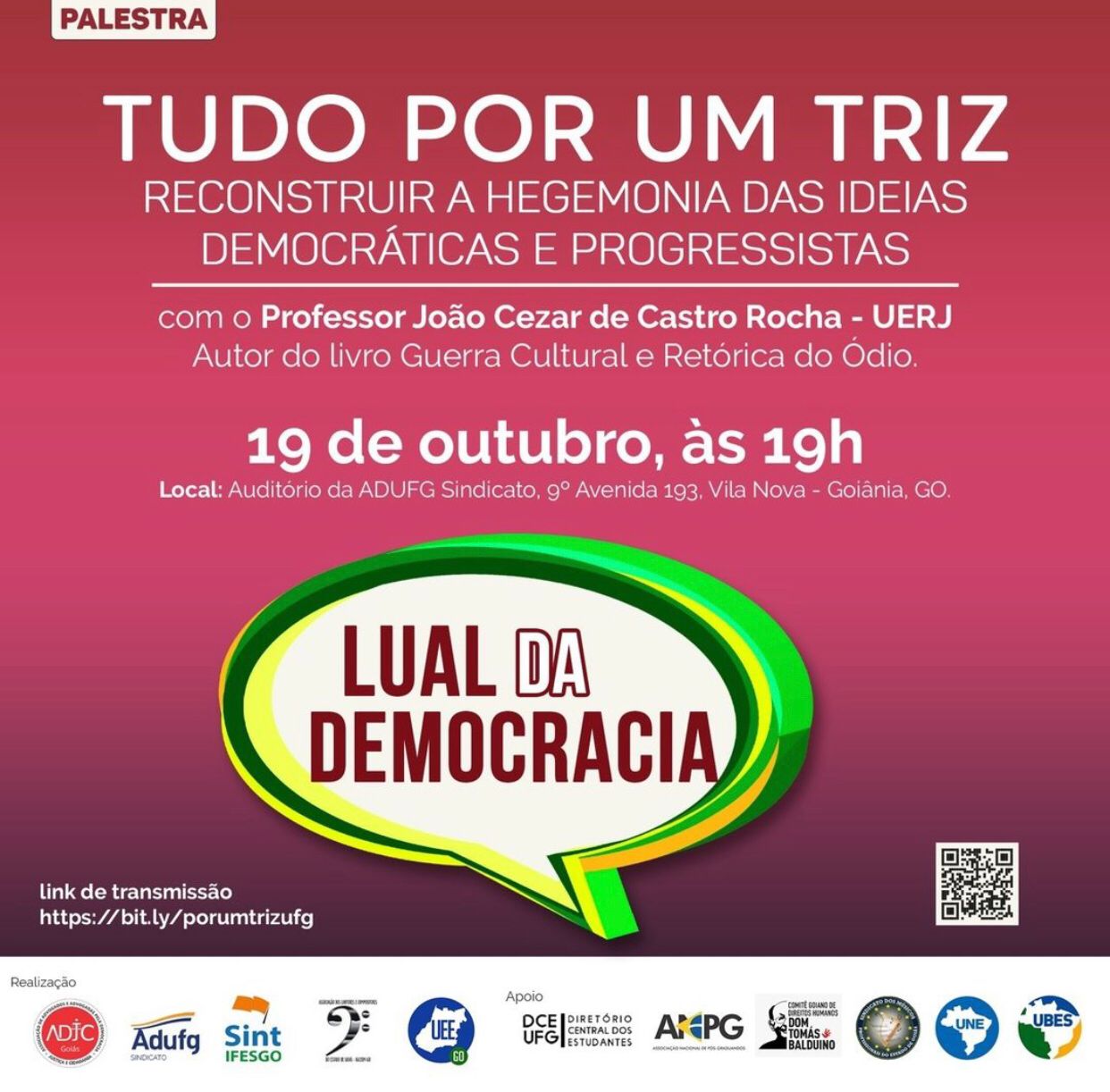 19.10.2022 Palestra Tudo por Um Triz