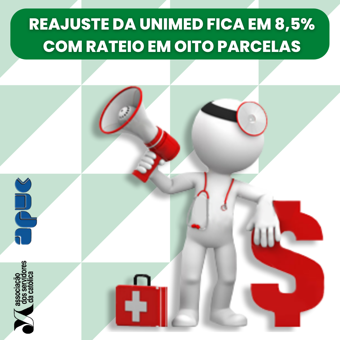 12.12.2022 POST reajuste da unimed fica em 85 com rateio em oito parcelas